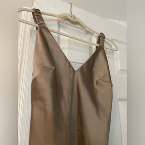 a new day Tan Satin Garment